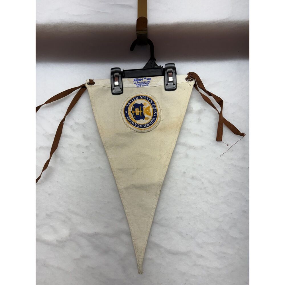 Vintage Taylor Made 1950s-60s United States Coastguard Academy Pennant